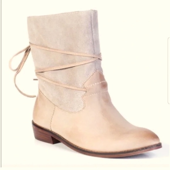 Anthropologie Shoes - Anthropologie‎ Latigo Pogo Tie Back Boots 10M